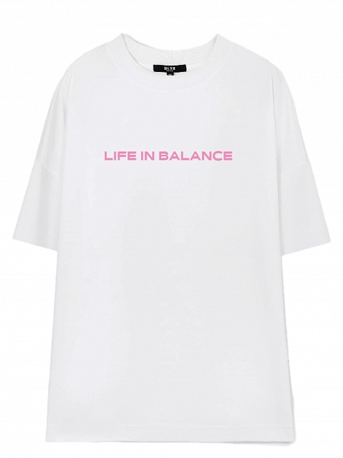 Футболка "Life in balance", Белый