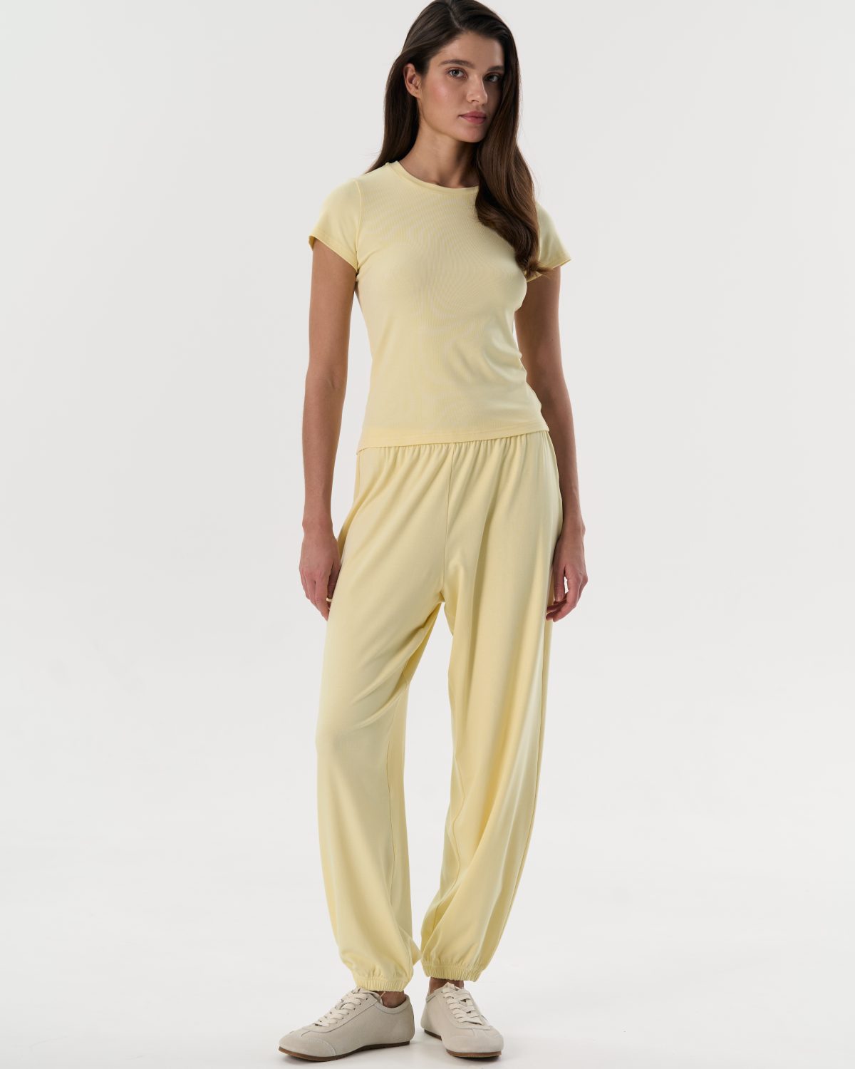 Шаровары лимонный